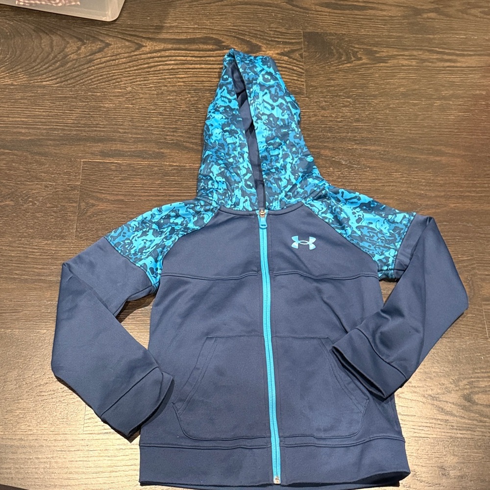 Under Armour Kids Camo Blue Hoodie